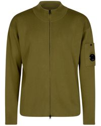 C.P. Company - Sleeve Lens Zip Knitted Sweater - Lyst