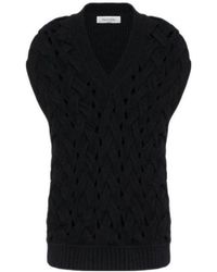 Valentino - Open-Knit Wool-Blend Vest - Lyst