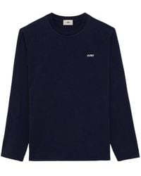 Autry - Long Sleeved Logo Embroidered T-Shirt - Lyst