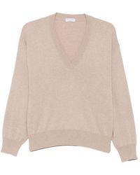 Brunello Cucinelli - V-Neck Cashmere Sweater - Lyst