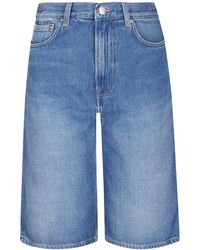 Samsøe & Samsøe - Samsøe Samsøe Sarebecca Denim Bermuda Shorts - Lyst