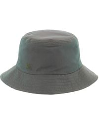 Burberry - Logo Embroidered Checked Reversible Bucket Hat - Lyst