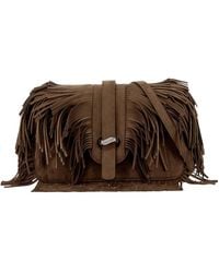 Emporio Armani - Boteh Capsule Fringe-Detail Shoulder Bag - Lyst