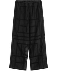 TOTEME - Totême Straight Wide-Leg Trousers - Lyst