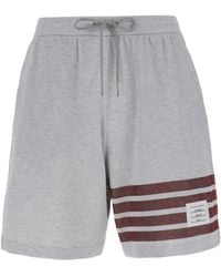 Thom Browne - 4-Bar Striped Drawstring Track Shorts - Lyst