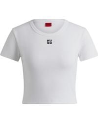 BOSS - Cropped Tshirt - Lyst