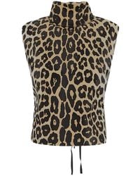 Dries Van Noten - Leopard Printed Sleeveless Top - Lyst