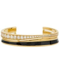 Ferragamo - Ferragamo Logo Engraved Embellished Bangle - Lyst