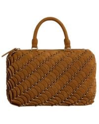 Rabanne - Rabanne Woven Top Handle Shoulder Bag - Lyst