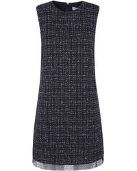 Twinset - Short Bouclé And Plumetis Tulle Dress - Lyst