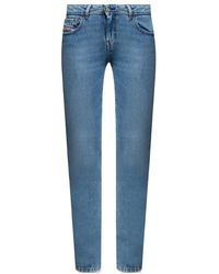 DIESEL - Low-Rise Straight-Leg Jeans - Lyst