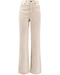 Burberry - Logo Patch Flared Jeans - Lyst