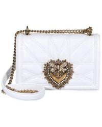 Dolce & Gabbana - Devotion Logo Plaque Shoulder Bag - Lyst