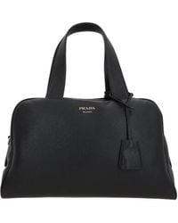 Prada - Logo-Printed Zipped Tote Bag - Lyst