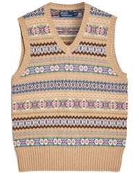 Polo Ralph Lauren - V-Neck Patterned Vest - Lyst