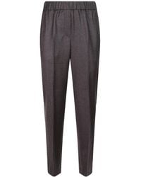 Peserico - Elasticated Waistband Pleated Trousers - Lyst