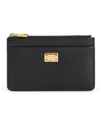 Dolce & Gabbana - Logo Plate Zipped Cardholder - Lyst
