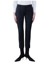 Thom Browne - Turn-Up Hem Cropped Tailored Pants - Lyst