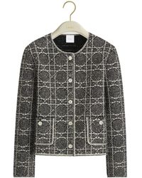 Dior - Macrocannage Cropped Jacket - Lyst
