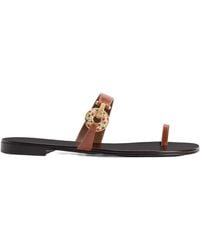 Giuseppe Zanotti - Jaylen Jewel Flat Sandals - Lyst