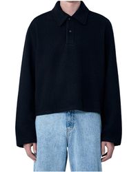 Rier - Button Detailed Long-Sleeved Polo Shirt - Lyst
