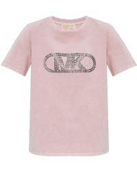 Michael Kors - Michael Studded Crewneck T-Shirt - Lyst