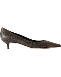 Jimmy Choo - Amelia 30 Crinkled-Leather Pumps - Lyst