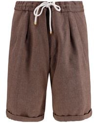 Brunello Cucinelli - Drawstring Shorts - Lyst