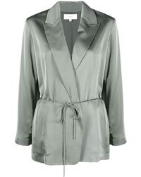 Vince - V-Neck Double-Breasted Blazer - Lyst