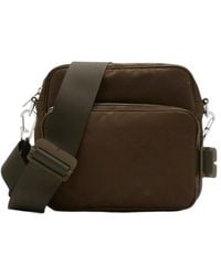 Burberry - Checked Jacquard Zipped Shoulder Bag - Lyst