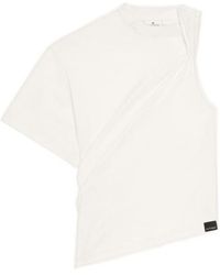 Courreges - Courrèges Twisted Asymmetric T-Shirt - Lyst