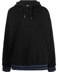 Versace Jeans Couture - Couture Logo Tape Drawstring Hoodie - Lyst
