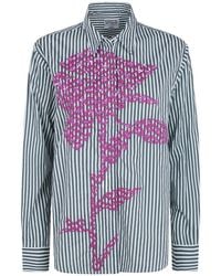 Essentiel Antwerp - Kdot Embroidered Stripe Shirt - Lyst