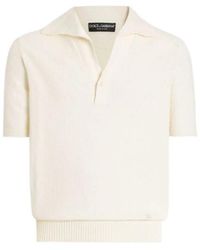Dolce & Gabbana - Logo Detailed Polo Shirt - Lyst