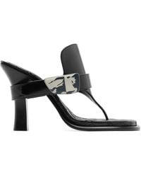 Burberry - Bay Equestrian Knight Motif Sandals - Lyst