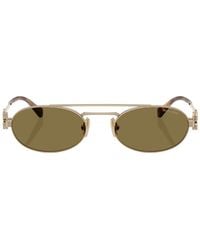 Miu Miu - Eyewear Oval-Frame Sunglasses - Lyst