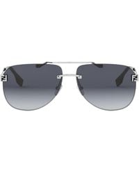 Fendi - Eyewear Pilot Frame Sunglasses - Lyst
