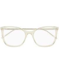 Saint Laurent - Rectangle Frame Glasses - Lyst