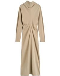 TOTEME - Totême Scarf-Neck Long Sleeved Maxi Dress - Lyst
