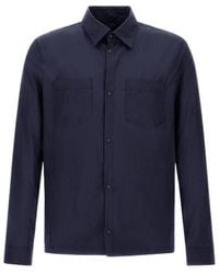 Herno - Long Sleeved Utility Overshirt - Lyst