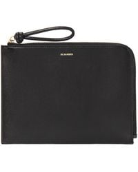 Jil Sander - Leather Envelope Pouch - Lyst