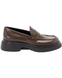 Tod's - Logo Plaque Slip-On Loafers - Lyst