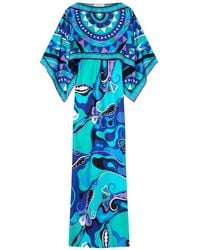 PUCCI - Pucci Geometric Print Long Dress - Lyst