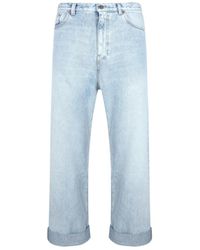 Valentino - Wide-Leg Cropped Jeans - Lyst