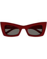 Saint Laurent - Eyewear Rectangle-Frame Sunglasses - Lyst