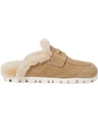 Miu Miu - Logo-Detailed Slippers - Lyst