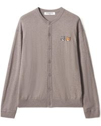 Maison Kitsuné - Double Fox Head Cardigan - Lyst