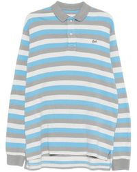 ERL - Striped Long Sleeve Polo Knitted Top - Lyst