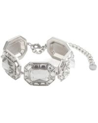 Self-Portrait - Faceted Crystal Link Bracelet - Lyst