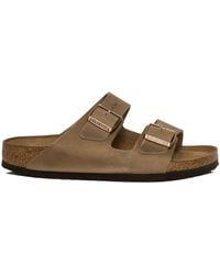 Birkenstock - Arizona Leather Slides - Lyst